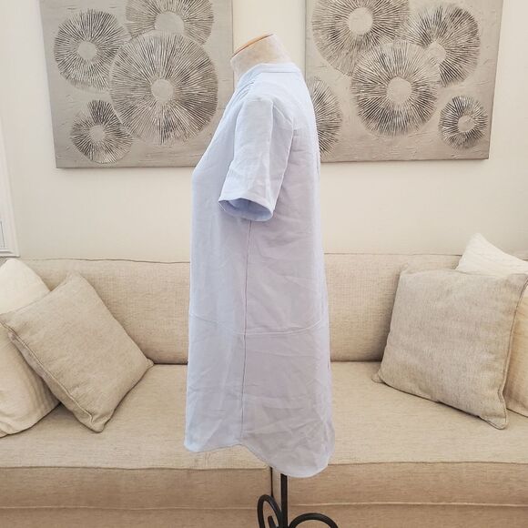 🌸 LUSH/ All in Favor 🌸 Hailey Crepe Shift Dress - [size Small, Blue] - Picture 7 of 12